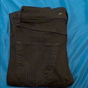 high rise supper skinny black jeans hollister